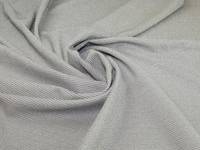Minerva Rib Textured Stretch Knit Fabrics Silver
