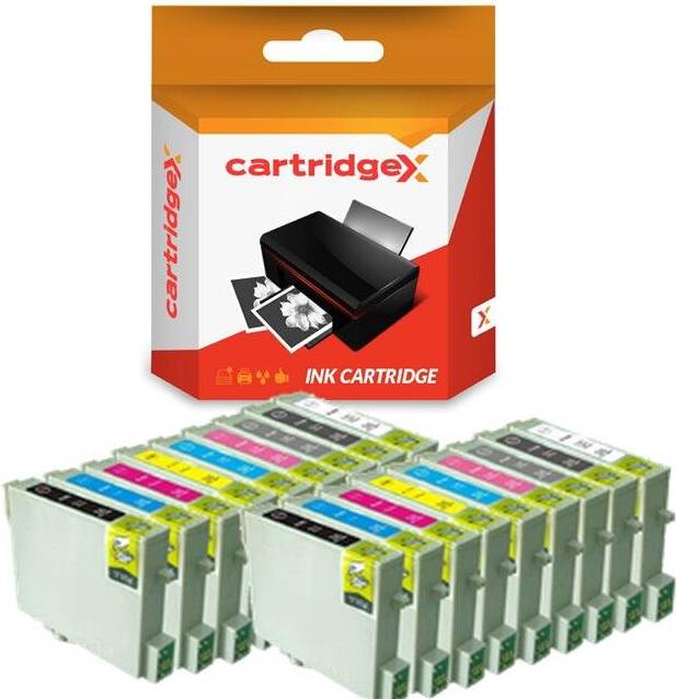 Cartridgex Compatible 18 Ink Set For Epson Stylus Photo R2400 Printer