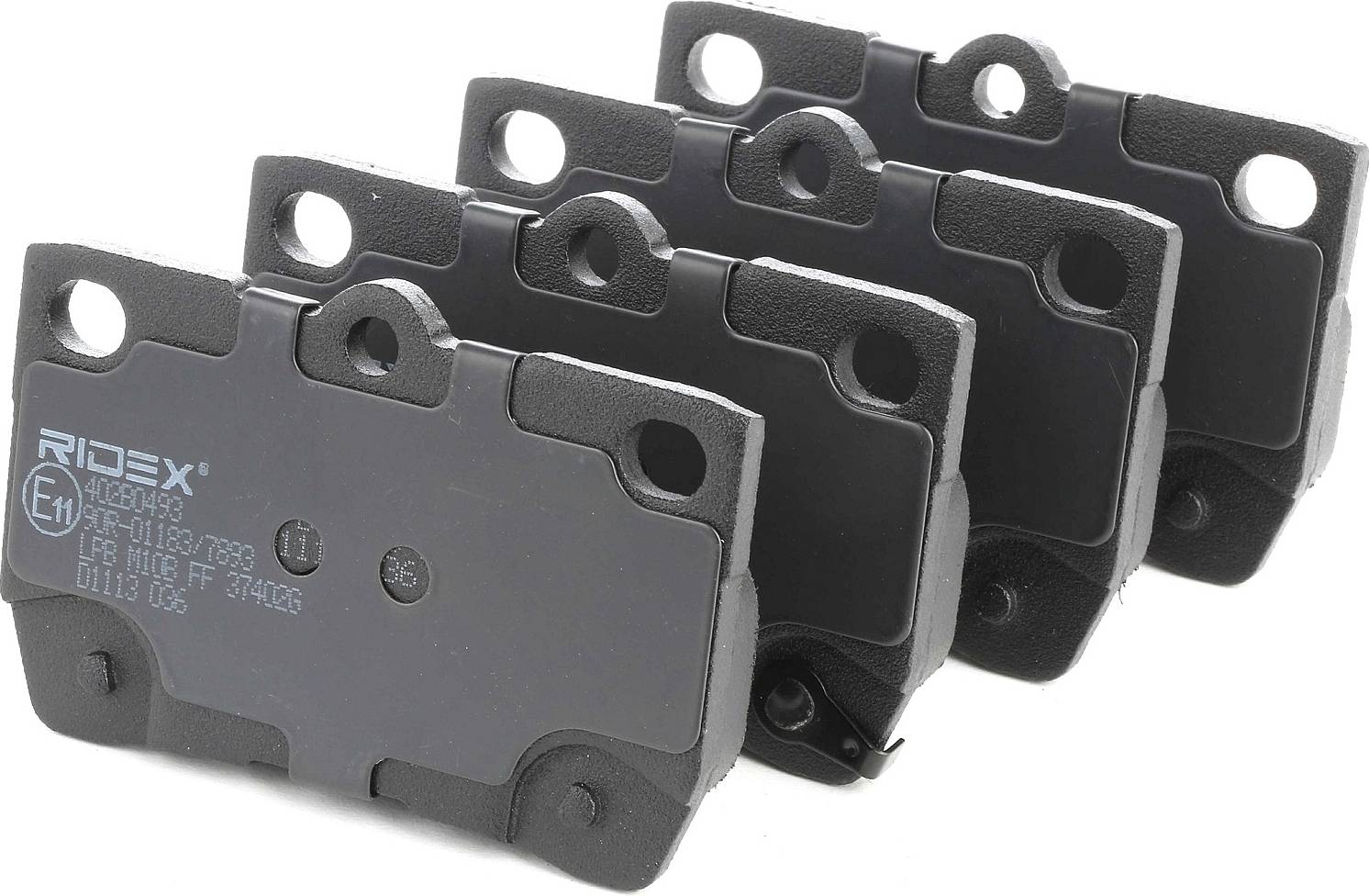 Ridex Brake Pad Set Rear Axle