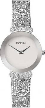 Seksy Stone Set Leather Strap Watch W32419