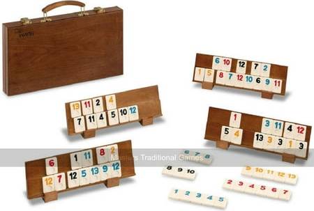 Cayro Plus Wooden Rummy Case