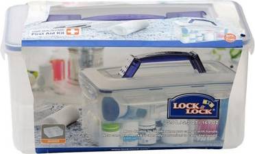 Lock & Lock LocknLock Classic Medical Kit Container Rectangular Durable Storage Box 5 L