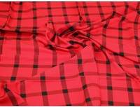 Minerva Viscose Twill Fabric Raspberry Metervara Röd