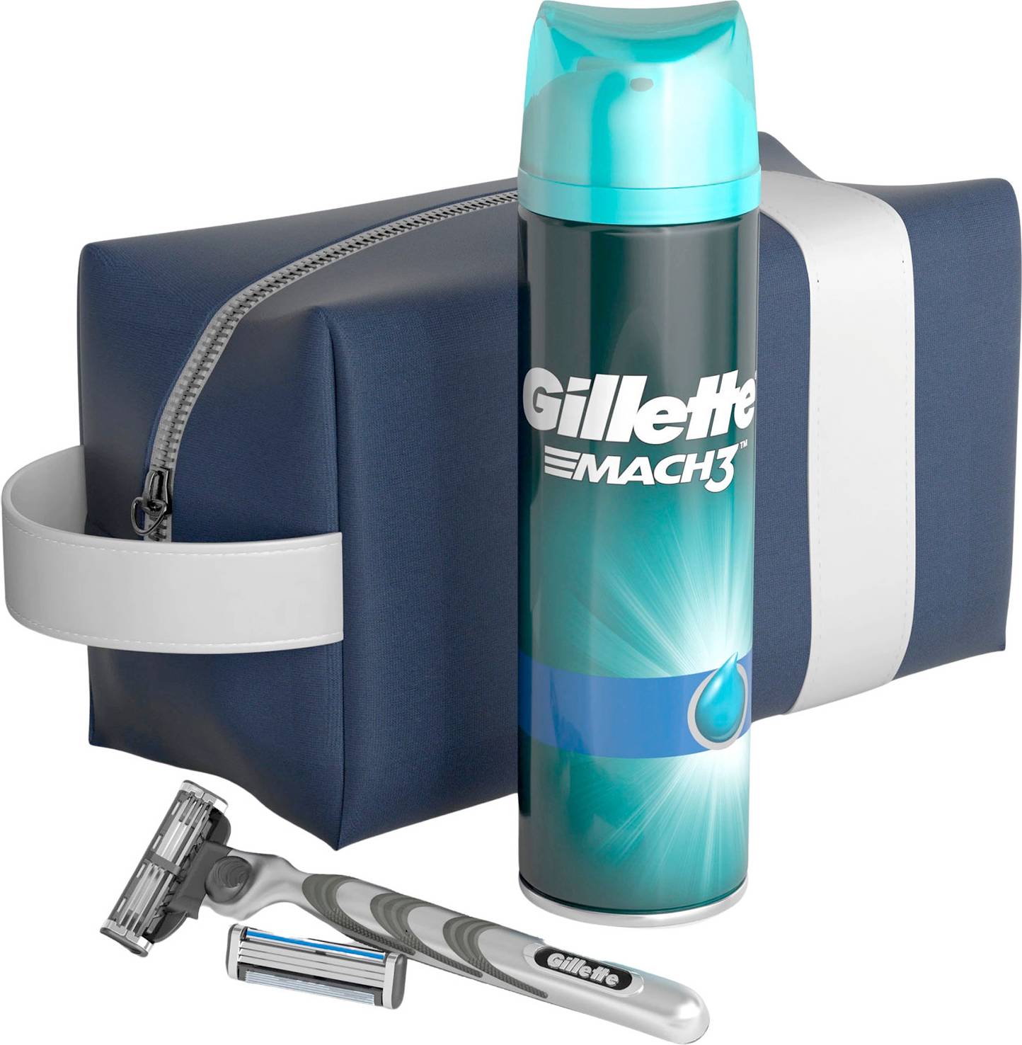 Gillette Mach3 Rakset med Rakblad och Rakgel 3 st