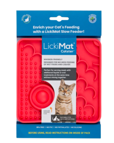 LickiMat Catster Slickmatta Katt Turkos Rosa