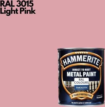 Hammerite Smooth Direct To Rust 750 ml Ral 3015 Metal Paint 0.75L