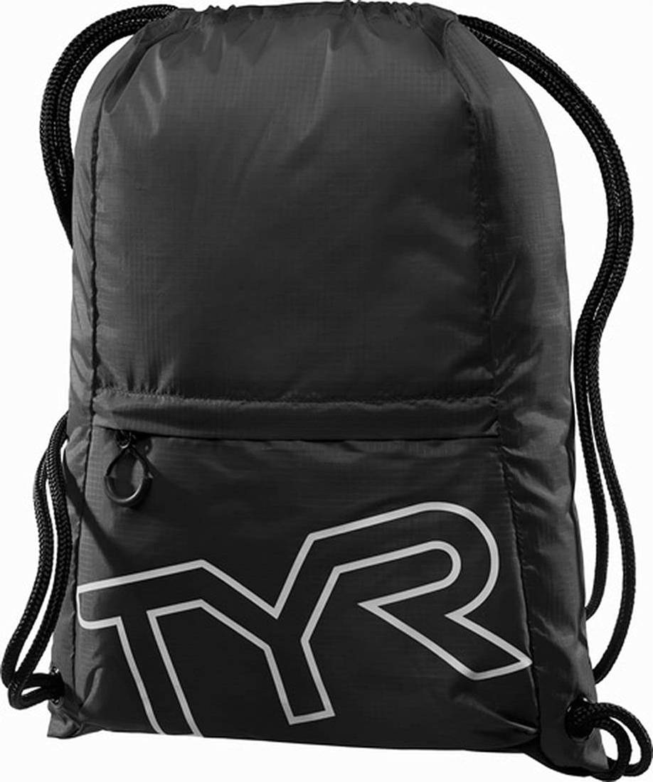 TYR Draw String Backpack - Black