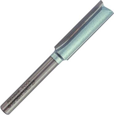 Rennie Rennie Tool Company Rennie Tools 10mm Cutting Diameter X 35mm Flute X 1/4" Shank Tct Tipped 2 Flute Straight Router Cutter Bit. 10mm Router Bit One Size