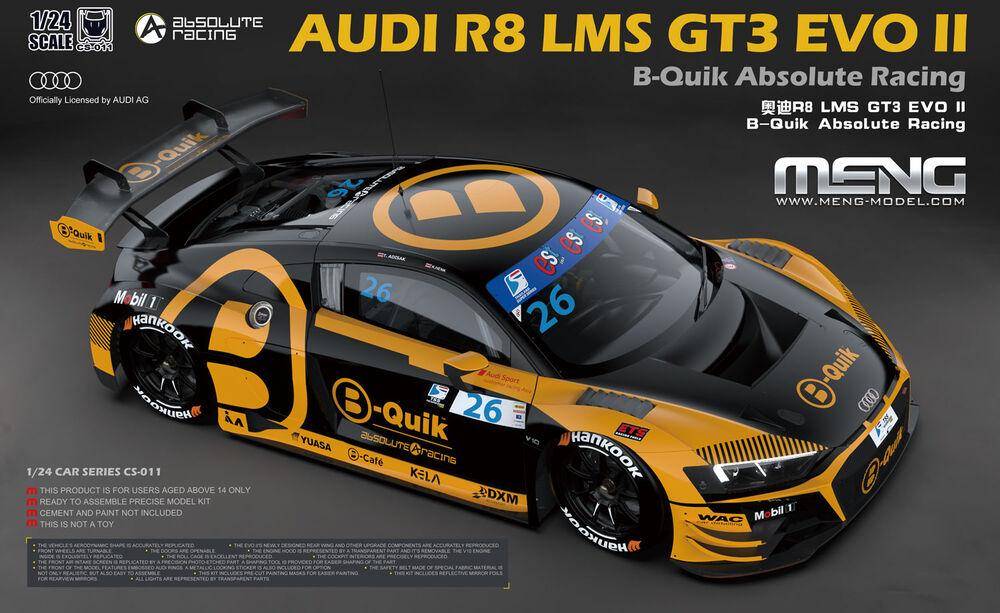 Meng CS-011 Audi R8 LMS GT3 EVO II Model Kit