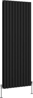 Right Radiators 1800 x 680 mm Vertical Double Flat Panel Designer Radiator Black