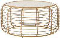 Premier Housewares Rattan Round - Natural Coffee Table