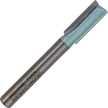 Rennie Rennie Tool Company Rennie Tools 8mm Cutting Diameter X 20mm Flute X 1/4" Shank Tct Tipped 2 Flute Straight Router Cutter Bit. 8mm Router Bit One Size