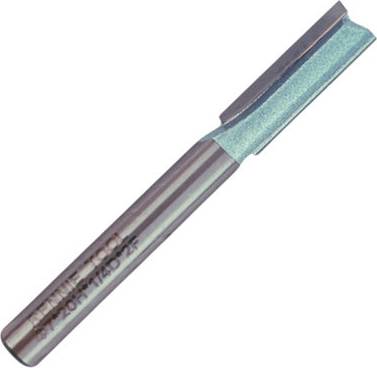 Rennie Rennie Tool Company Rennie Tools 7mm Cutting Diameter X 20mm Flute X 1/4" Shank Tct Tipped 2 Flute Straight Router Cutter Bit. 7mm Router Bit One Size
