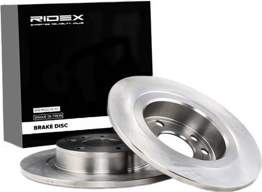 Ridex Brake Disc Rear Axle Uncoated Untreated