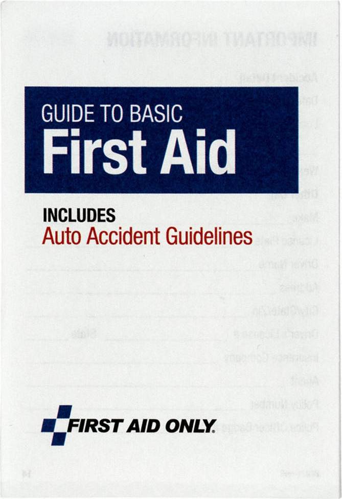 First Aid Only BK021 Guide 2.8"