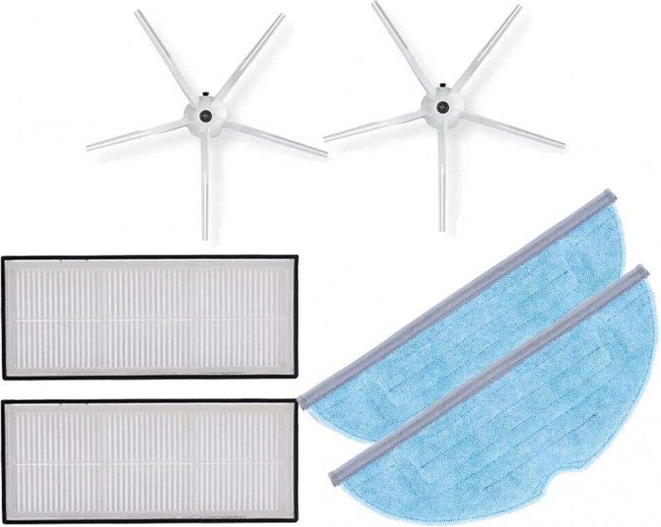 HKHBJS Replacement Mop Rag Hepa Filter Side Brush
