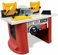 Bench Top Router Table, Integrated 1500W Motor for Routing with Variable Speed & Height Adjustment 230V, Complete with 1/2 & 1/4 Collets