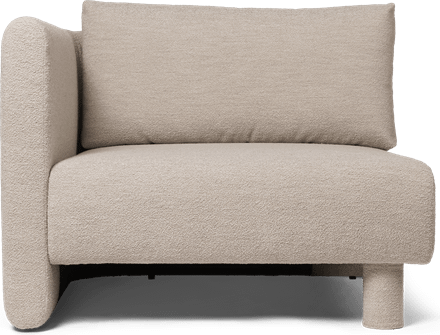 ferm LIVING Dase Module Left Soft Bouclé Natural Sofa