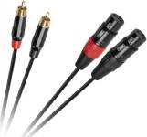 Cabletech Cabletech XLR 2RCA Kabel 1m
