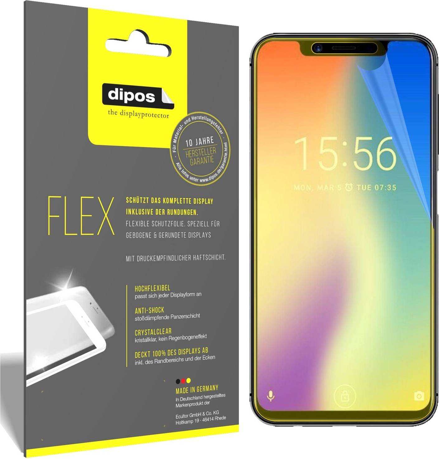 Dipos 3x Screen Protector For Umidigi One Pro