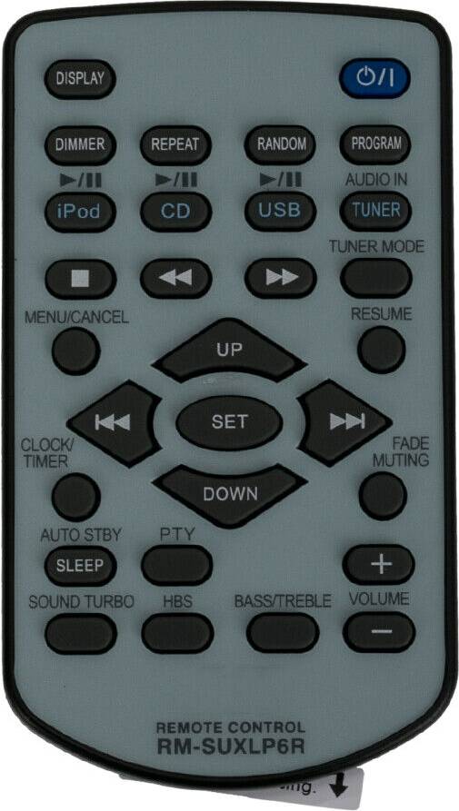 RM Rm-suxlp6r Remote Control Gray