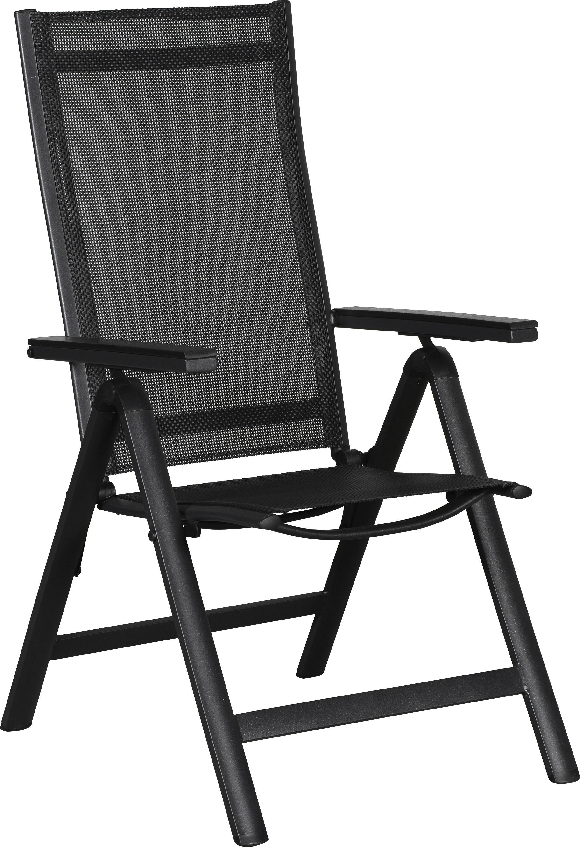 Ebuy24 Kenny Justerbar Ryg 6 Positioner Sort/Sort