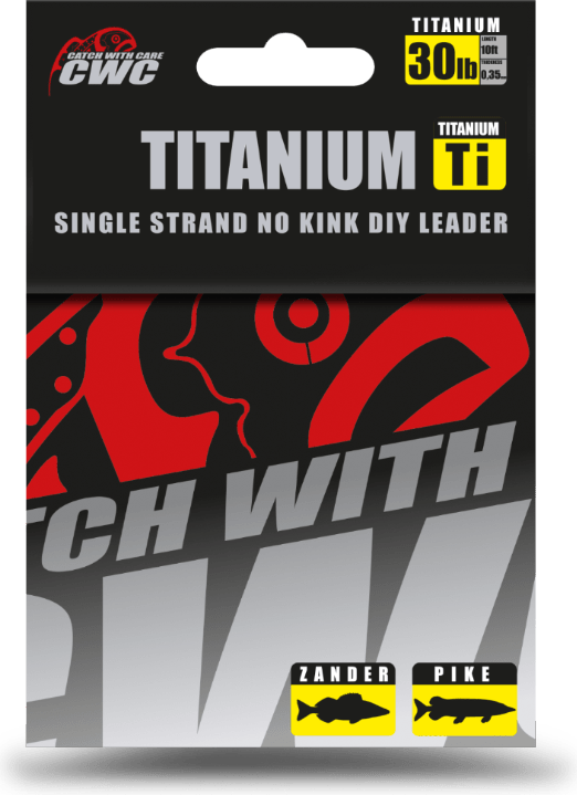 CWC Titanium No-Kink Leader Material, 10ft 30lb