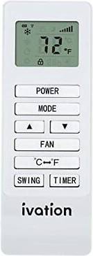 Ivation Replacement Remote Control White