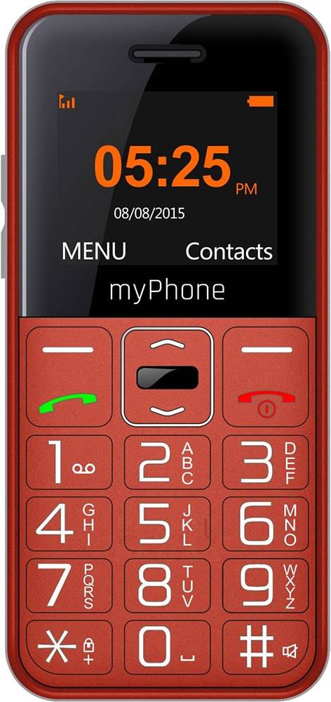 Téléphone Halo Easy Interface SOS Rouge
