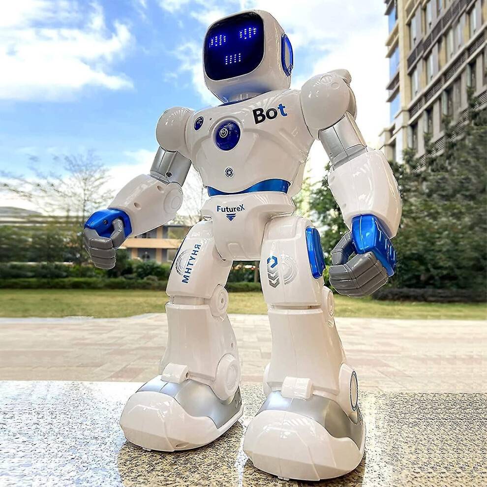 Smart Programmable Interactive RC Robot with Voice & App Control for Kids