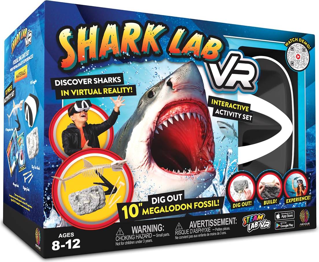Abacus Steam Shark Lab VR Book and Learning Activity Set