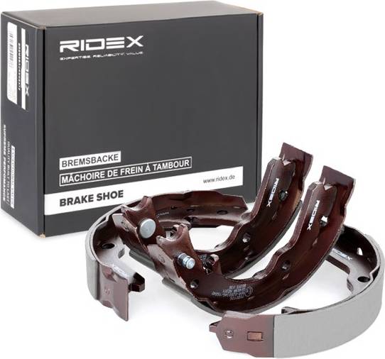 Ridex Brake Shoes Rear Axle 170mm Without Lever