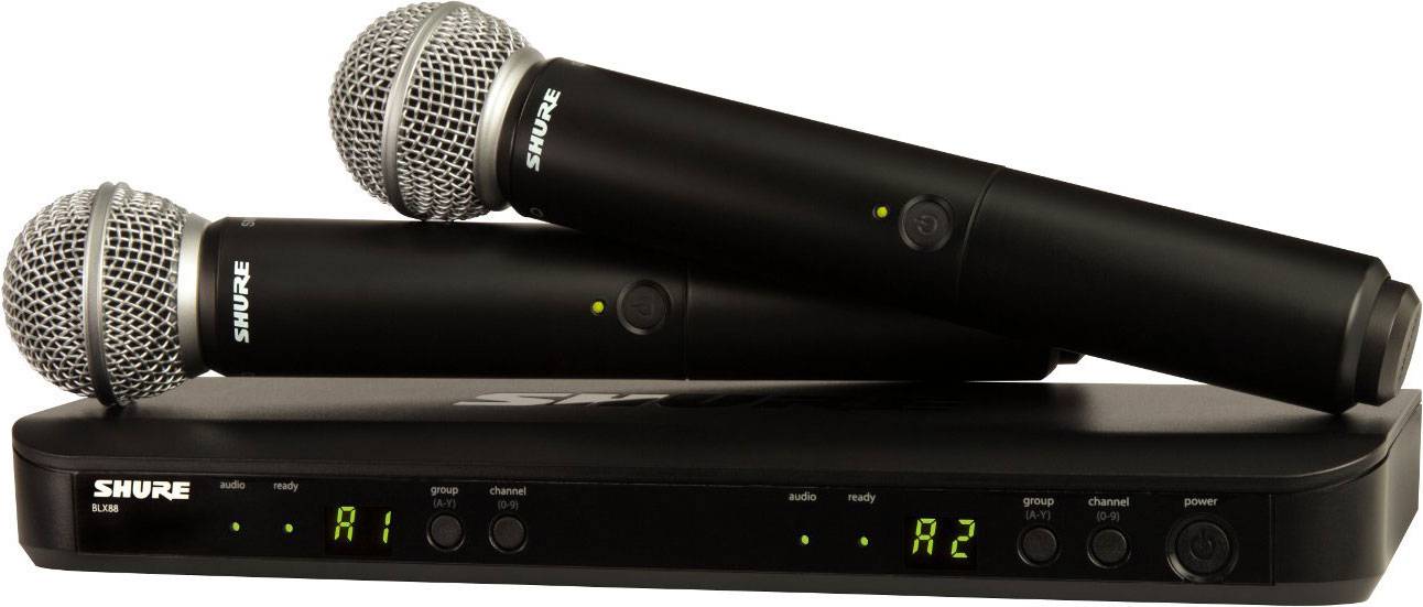 Shure BLX288/SM58-S8 Dual Handheld Wireless Microphone System