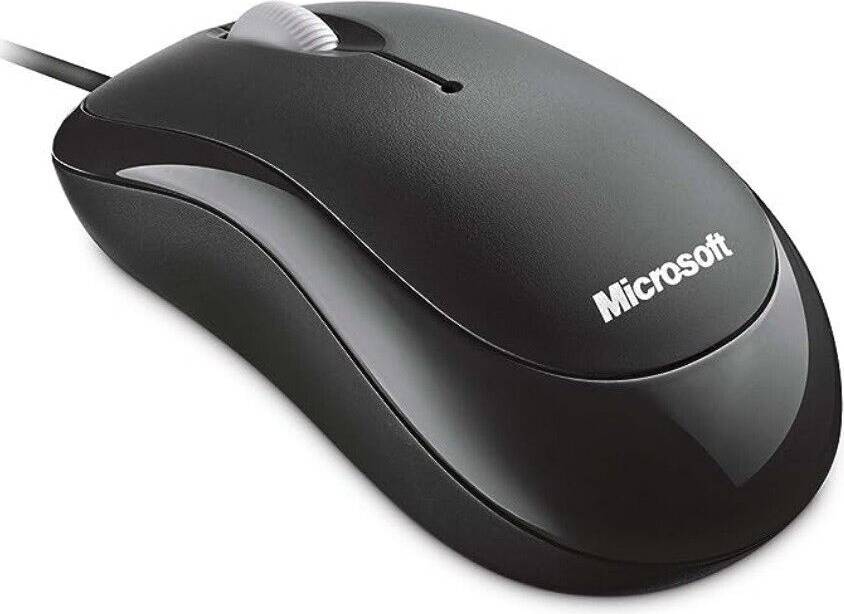 Microsoft Basic Optical Mouse 3 Knapper USB Sort