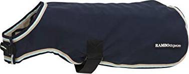 Waterproof Fleece Dog Rug Navy Beige