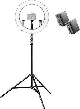Walimex Pro LED Ringleuchte 500 Bi Color Set