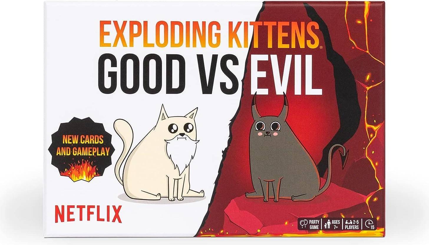 Exploding Kittens Good Vs Evil High Stakes Family Card