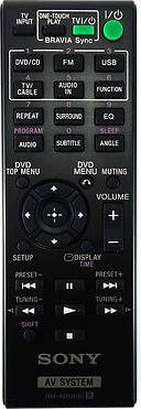 Sony Dav-tz130 Télécommande