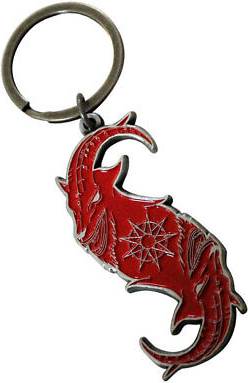 Slipknot Red Goat S Band Logo Keyring Keychain