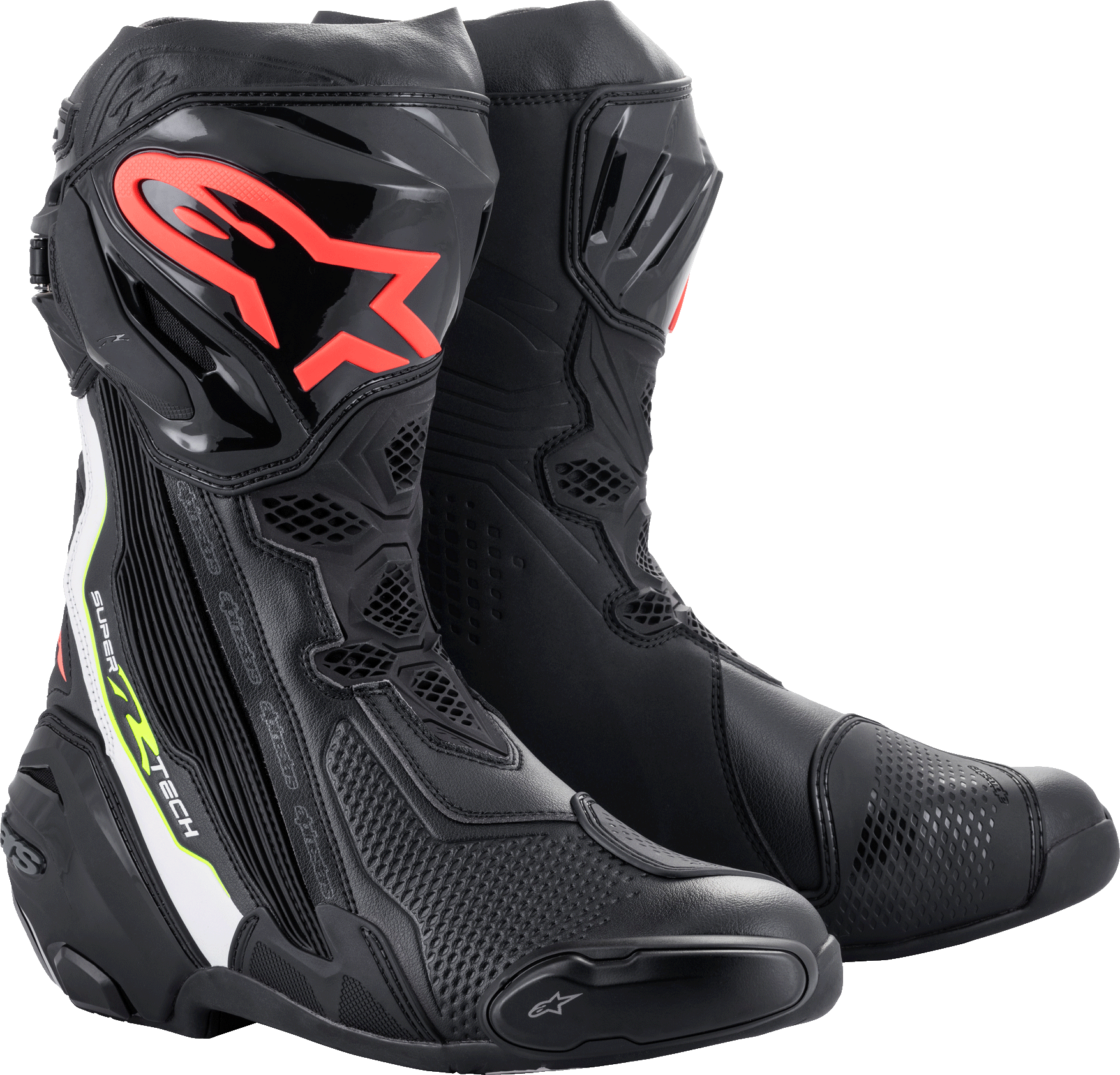 Motorcycle boots men Alpinestars Supertech R Boots Yellow Fluo