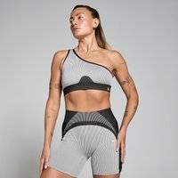 MP Contrast Rib Seamless Bra til kvinder Sort/Grå