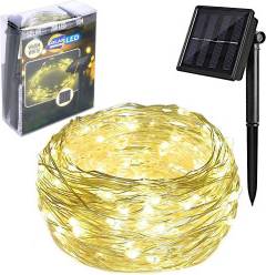 ProGarden Solar Silverwire LED Chain