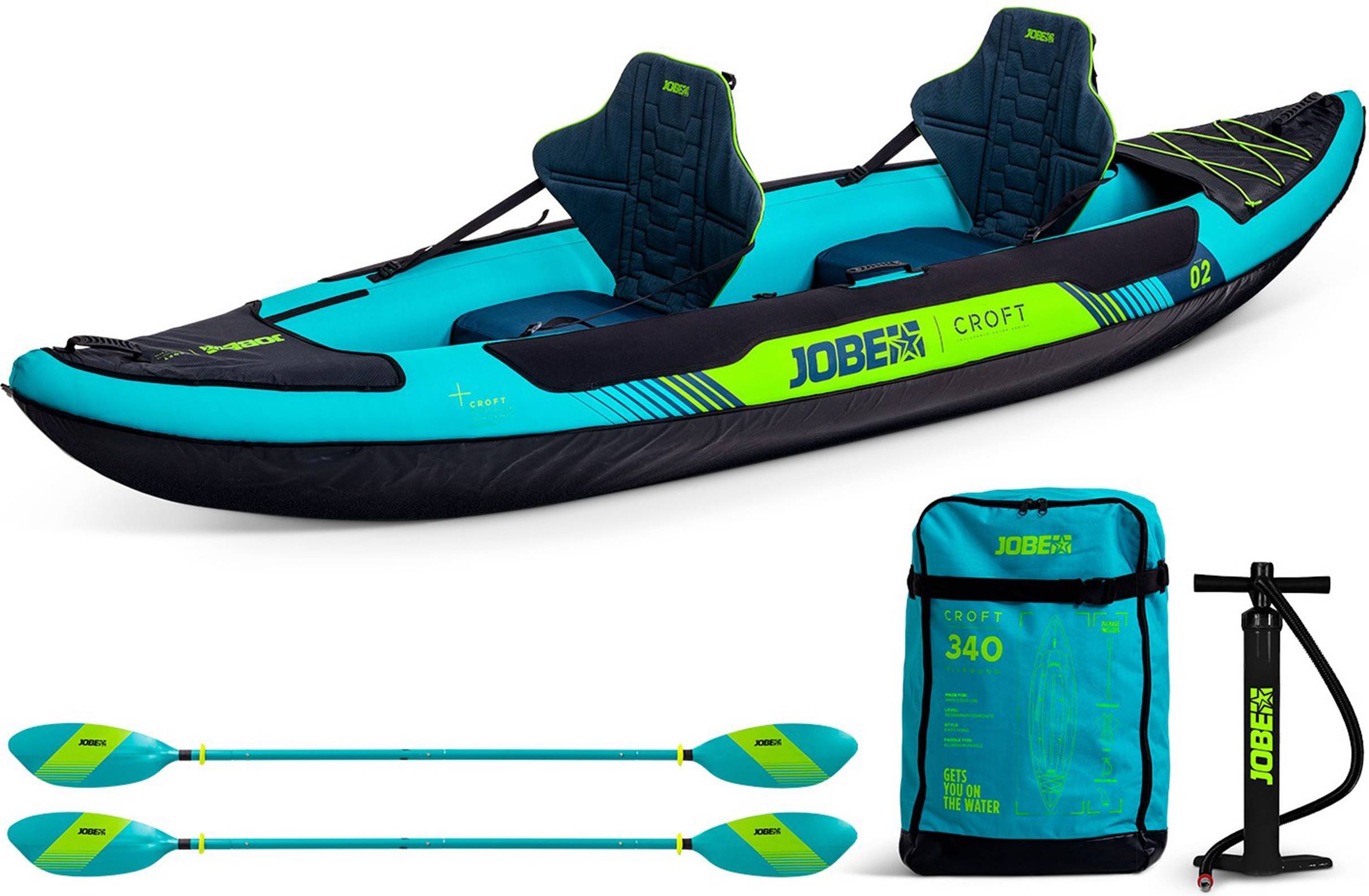 JoBe Croft Inflatable Kayak Package