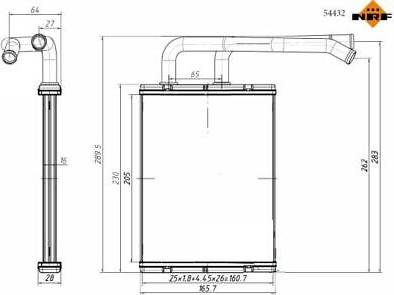 NRF Heater Radiator 54432