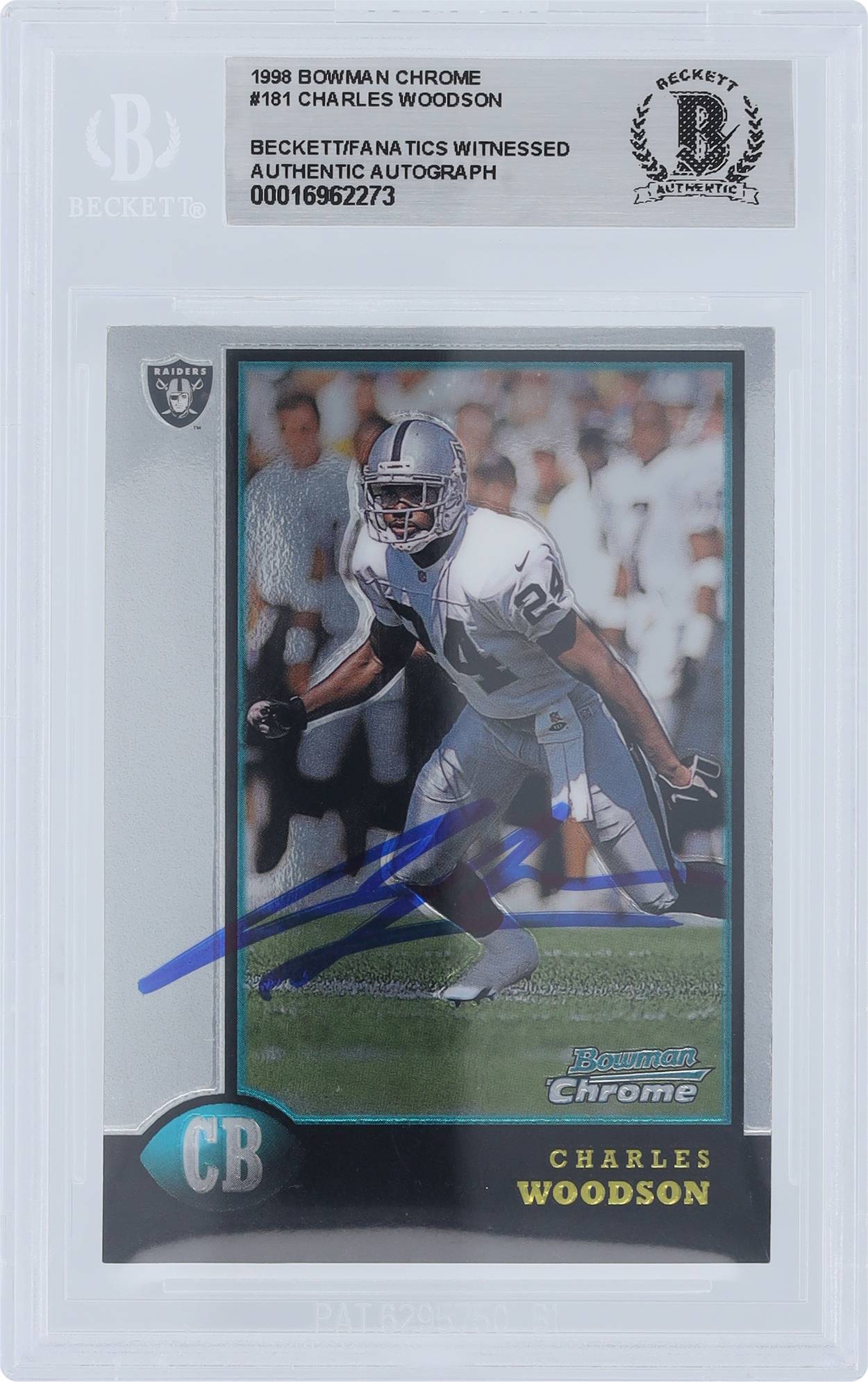 Bowman 1998 Chrome Autographed Rookie Card