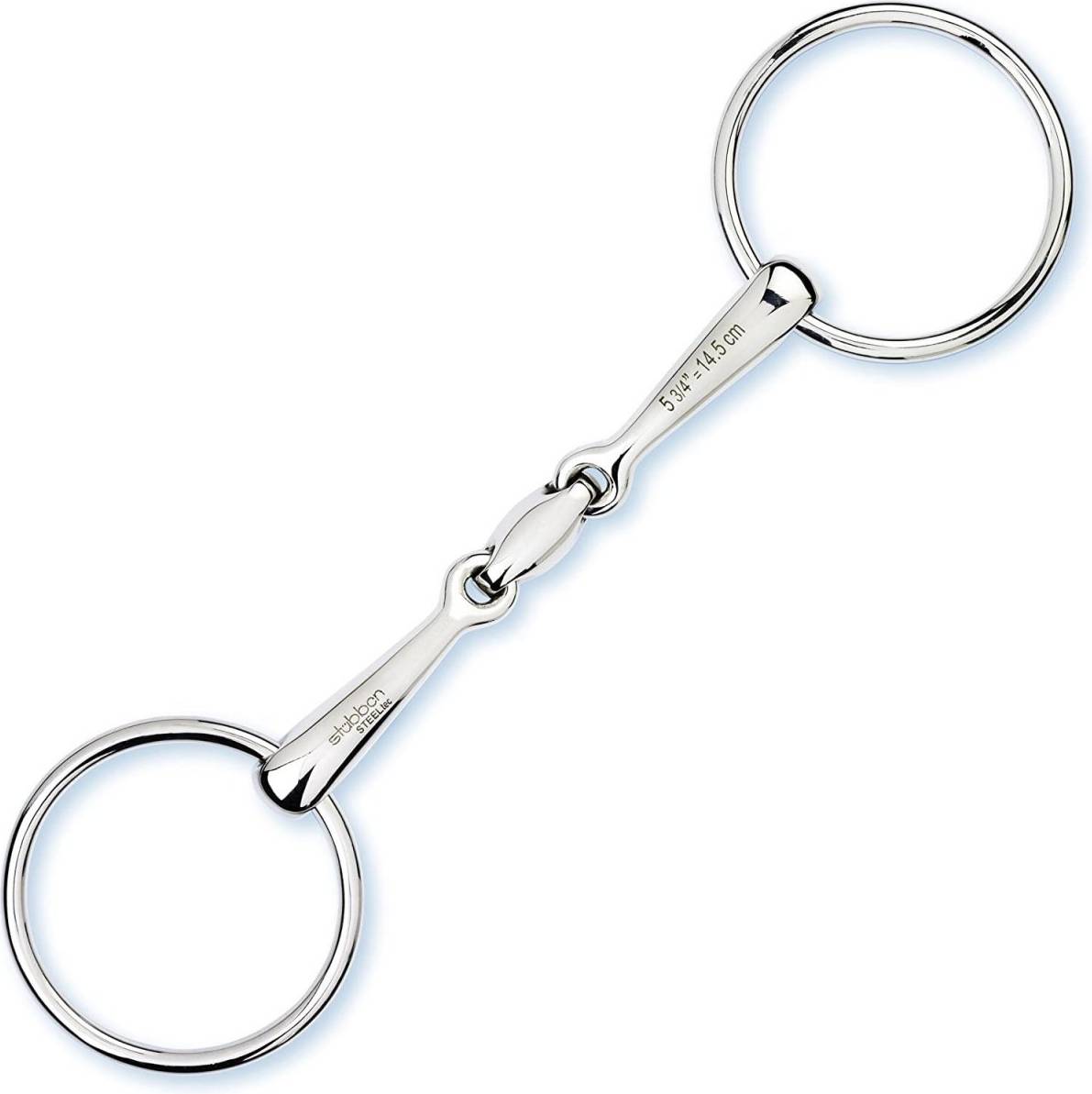 Stübben Two-ring Snaffle Bit Easy Control - Argenté