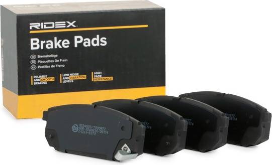Ridex Brake Pad Set Rear Axle