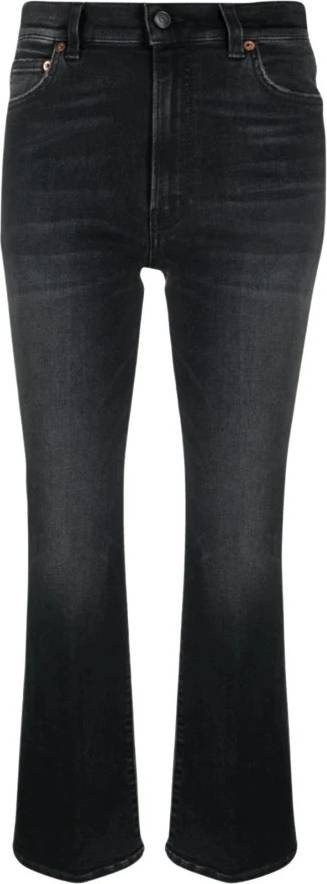 Haikure Slim Bootcut Jeans Medium Rise - Sort