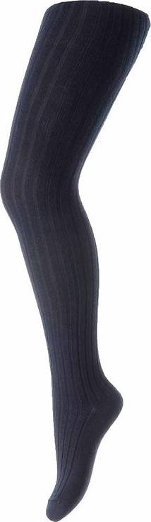 MP Ull Strumpbyxor Rib Tights - Marinblå