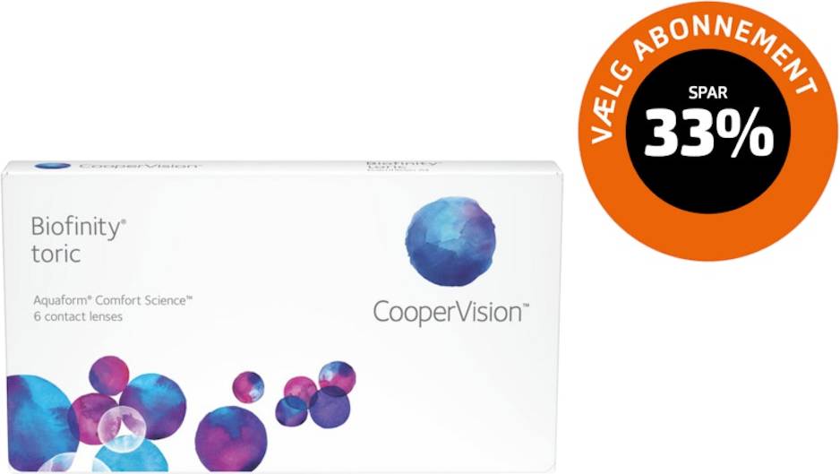 Biofinity Cooper Vision Toric 6 Pack